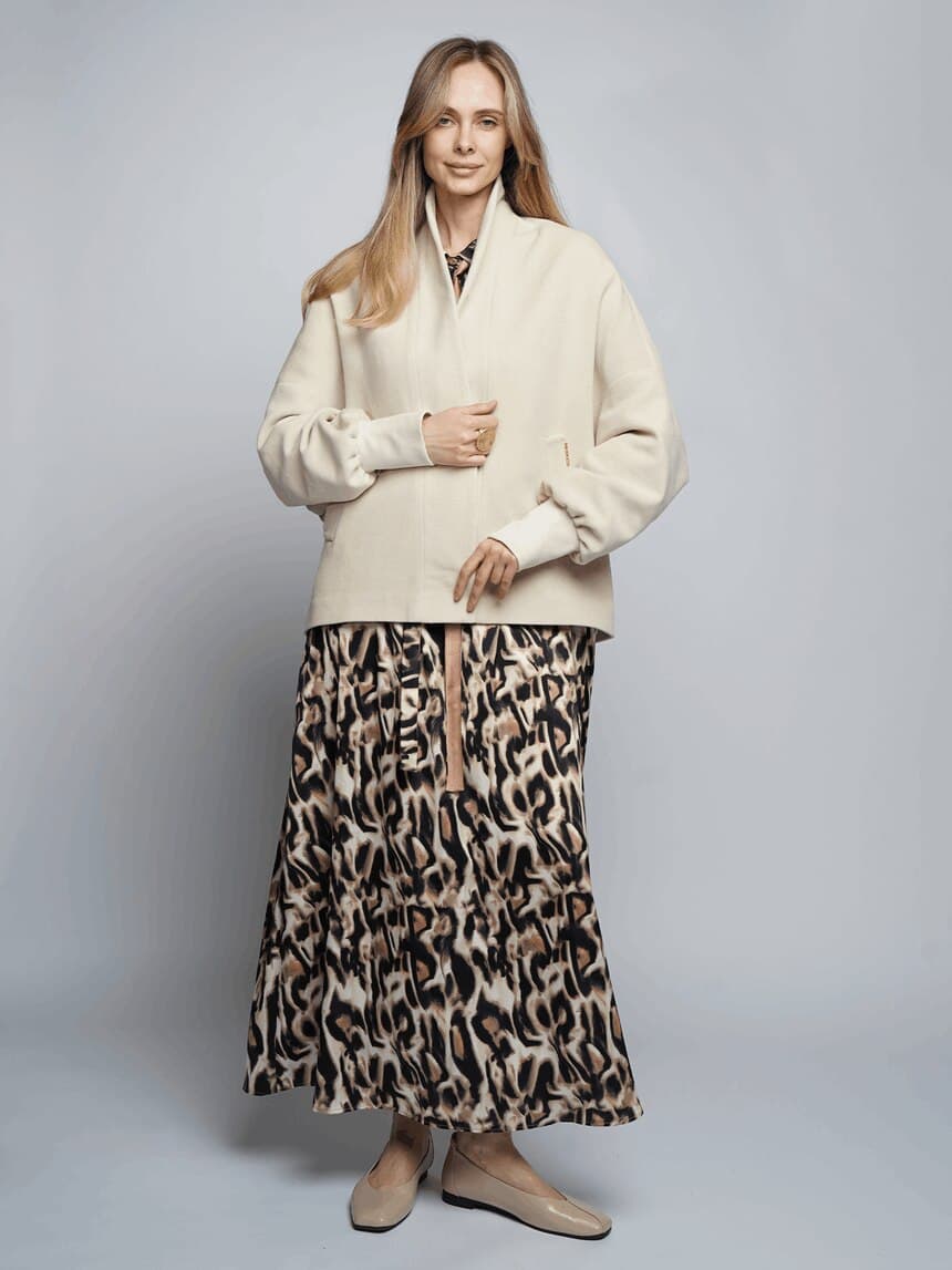 кашемировое полупальто