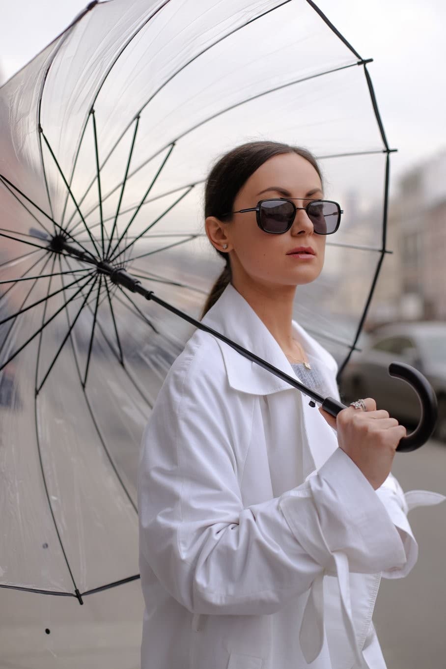 классический двубортный тренч