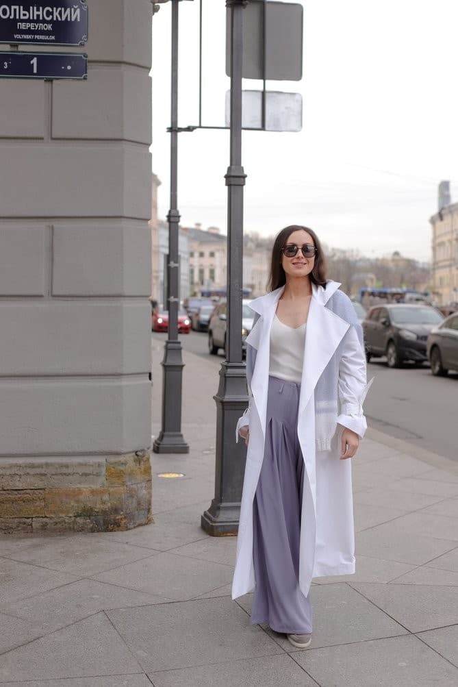 классический двубортный тренч