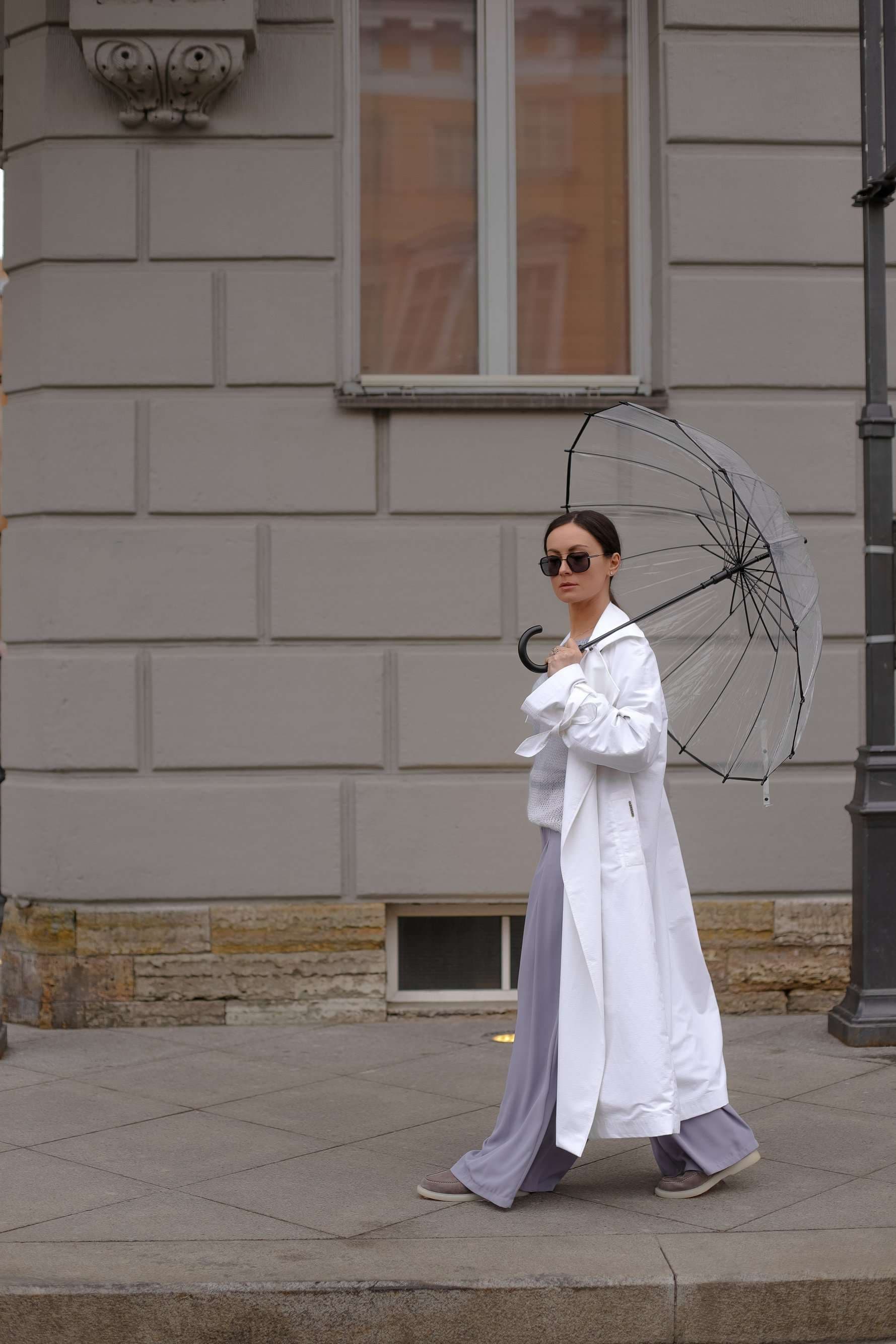 классический двубортный тренч