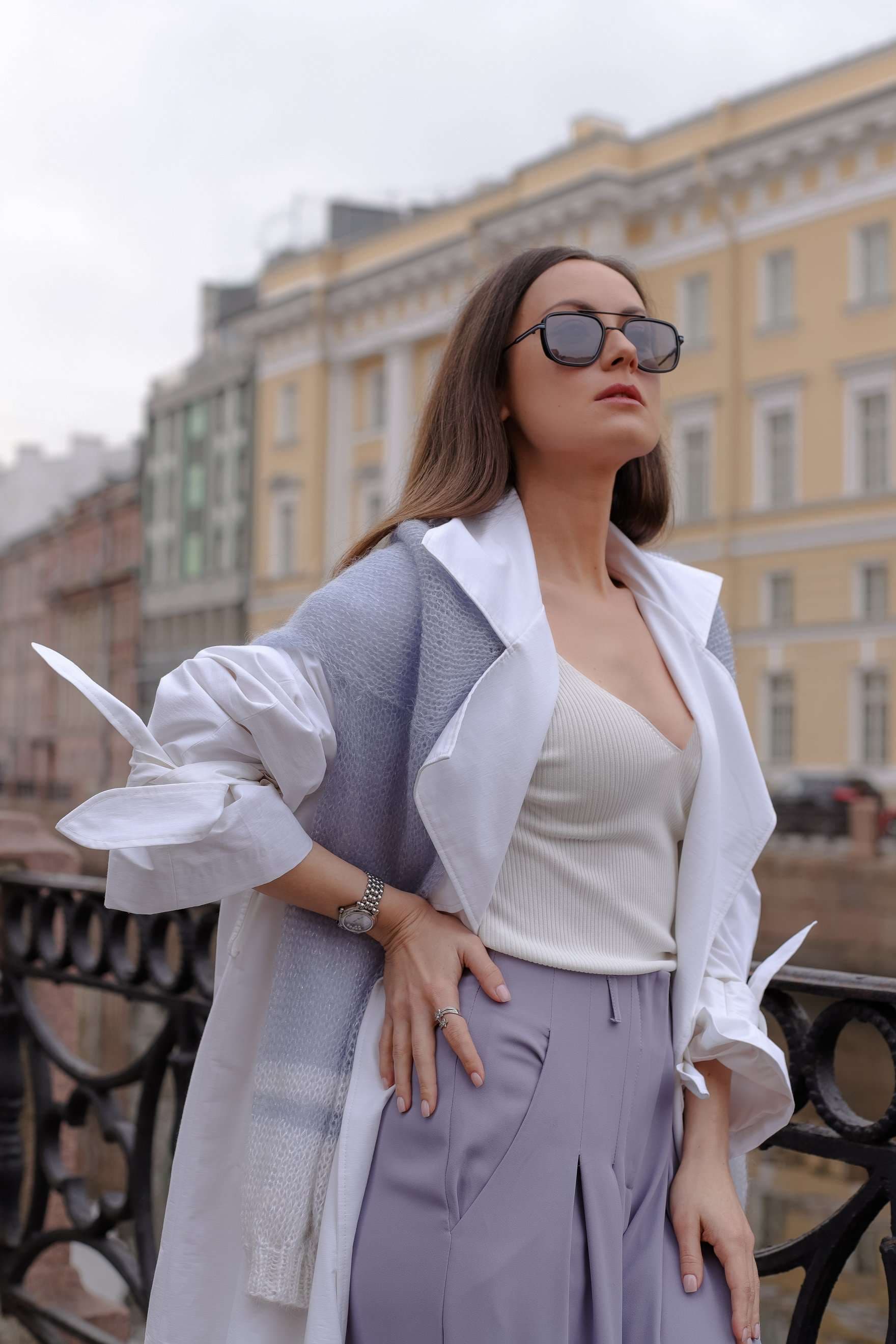 классический двубортный тренч