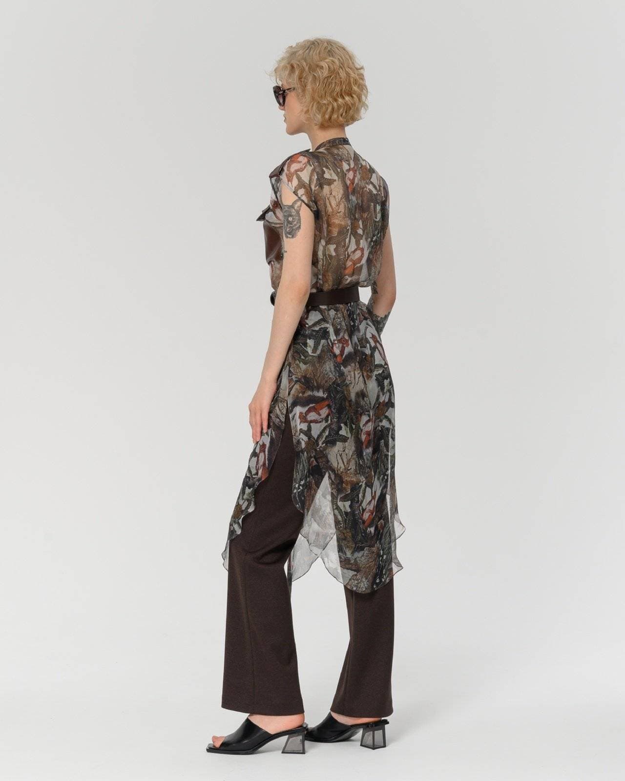 туника из натурального шелка