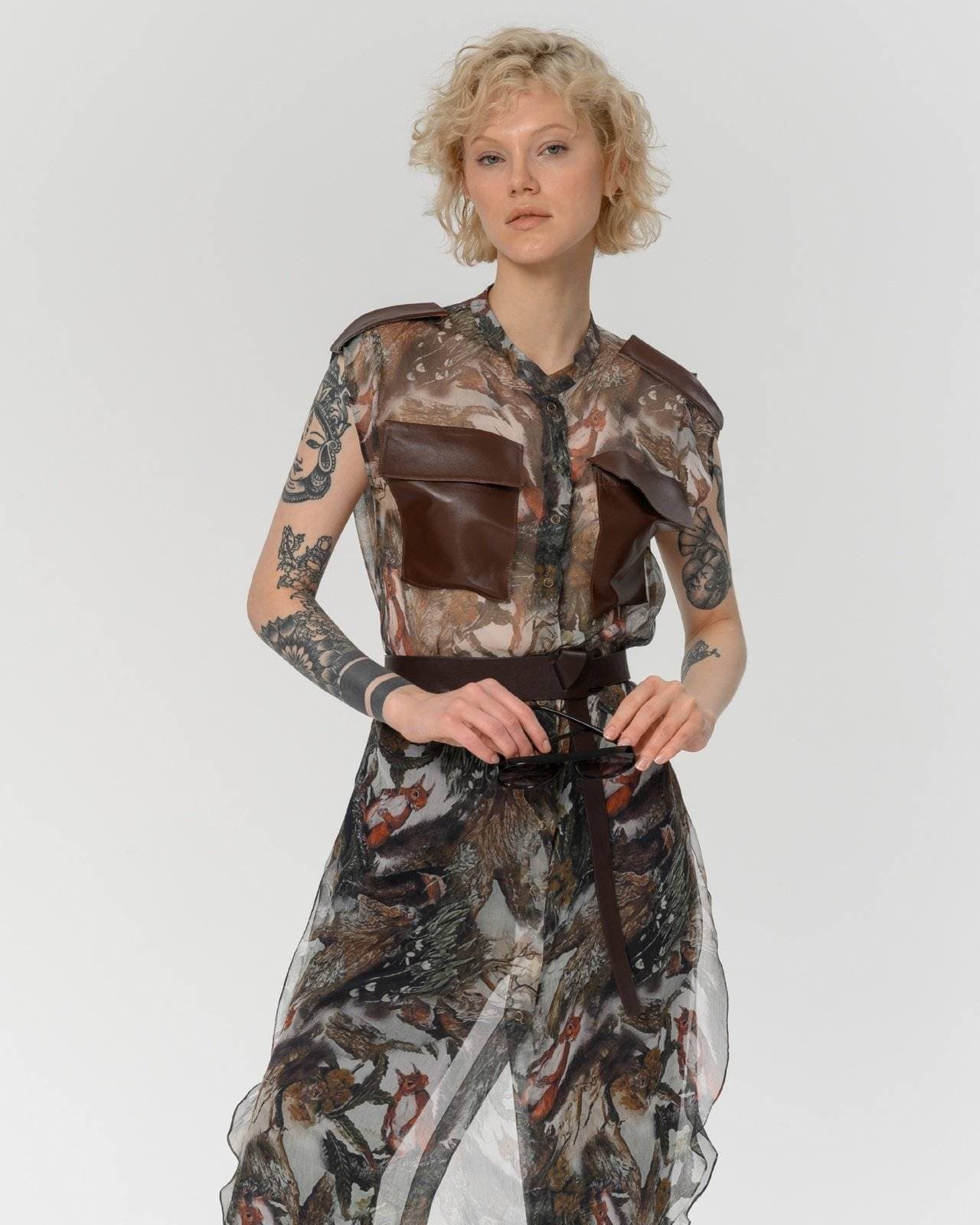 туника из натурального шелка