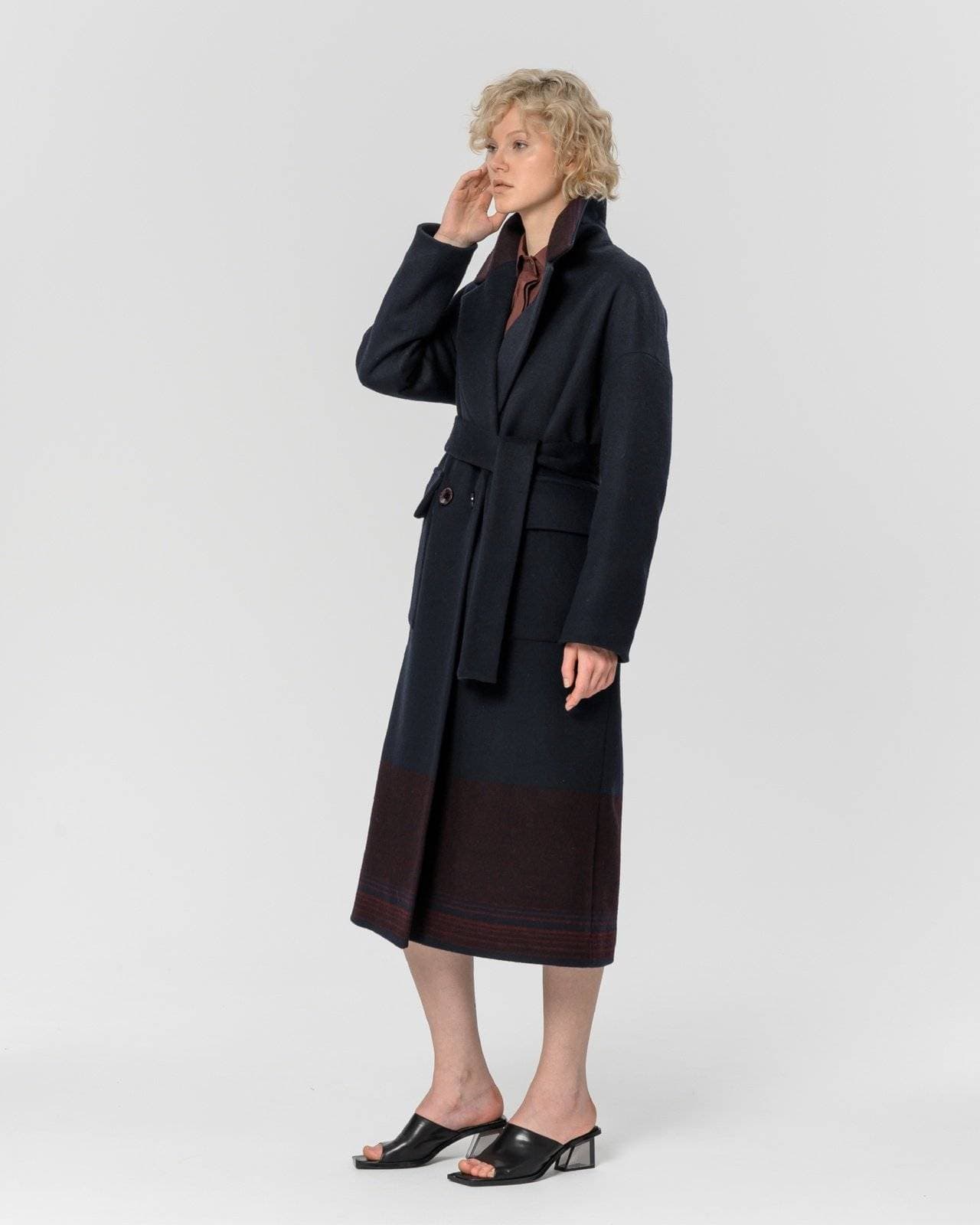 классическое пальто из натуральной шерсти