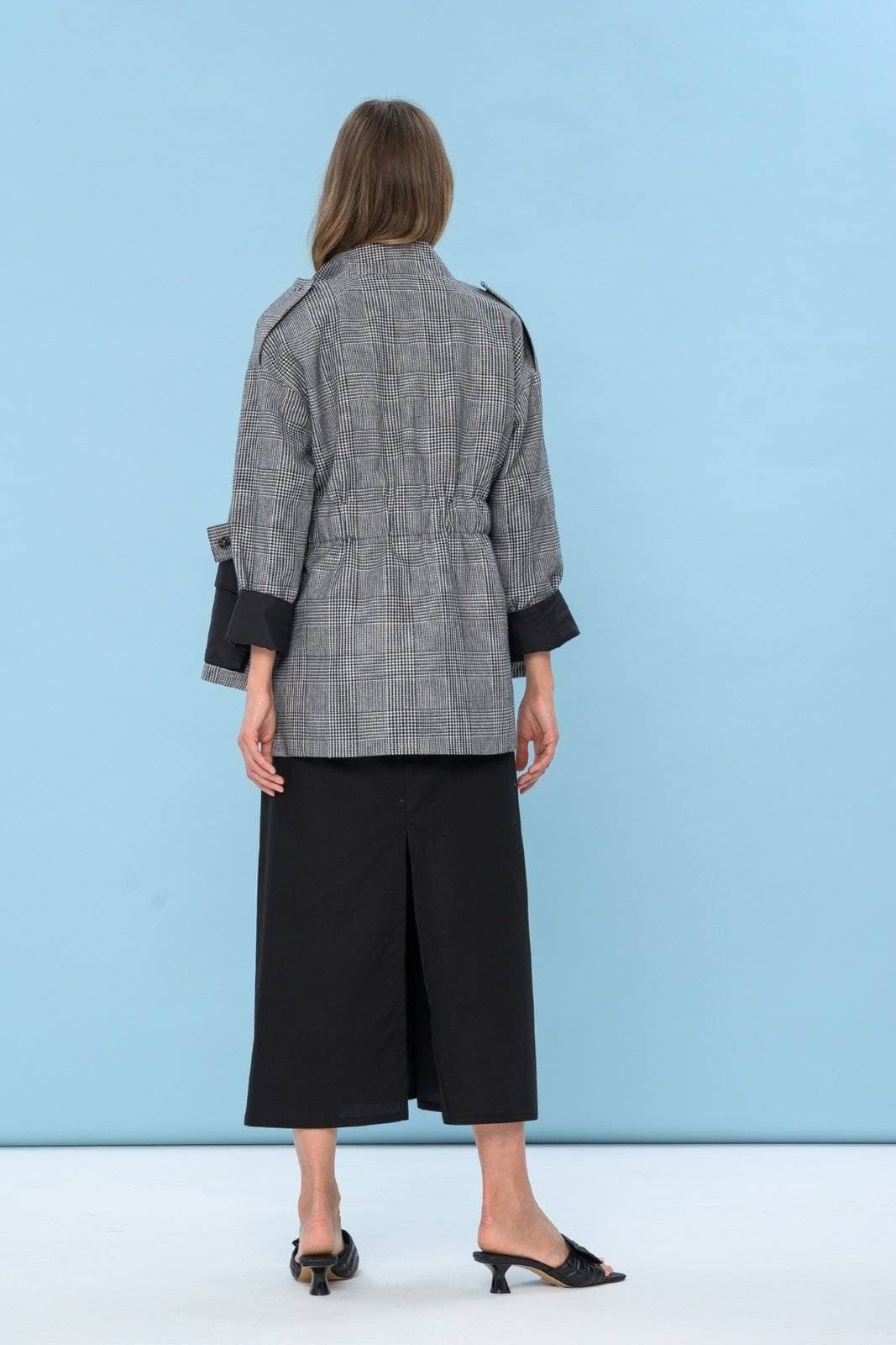 элегантный жакет в клетку