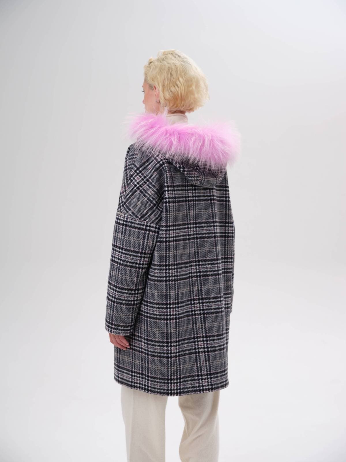 шерстяное пальто на молнии