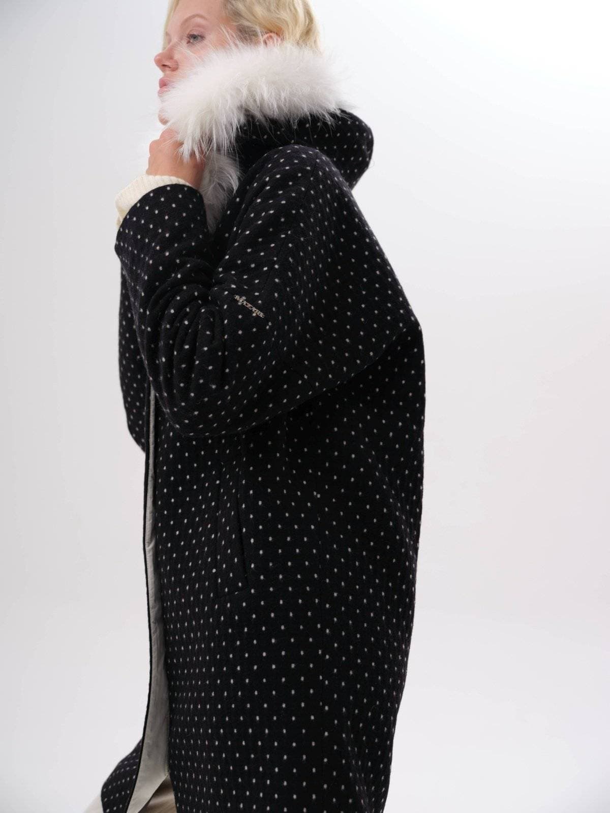 шерстяное пальто на молнии