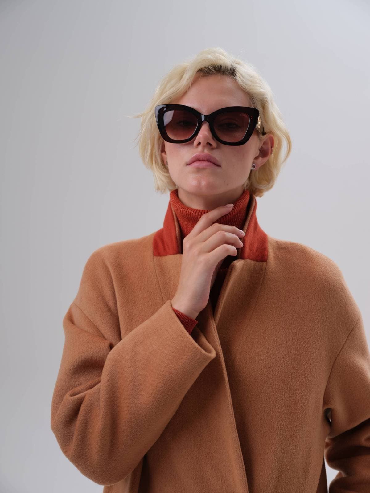 прямое пальто макси на пуговице