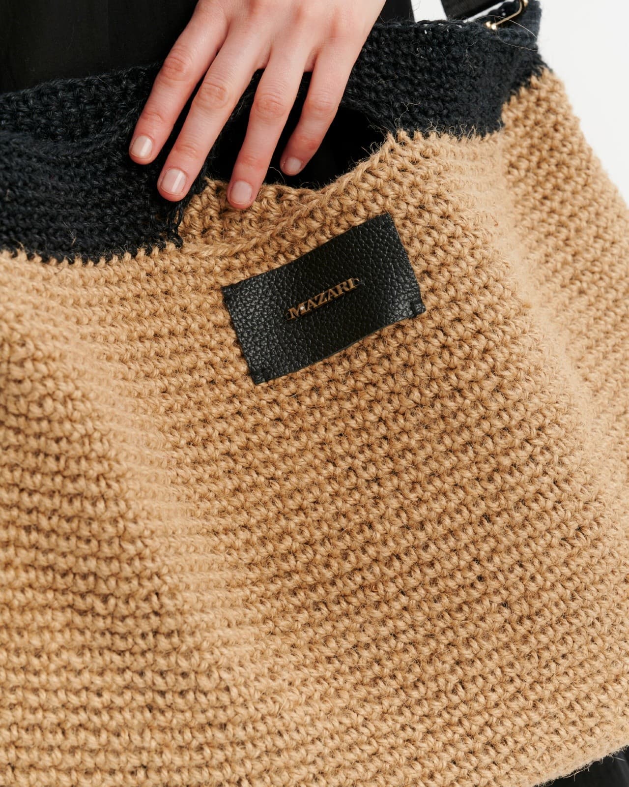 объемная сумка тоут из джута