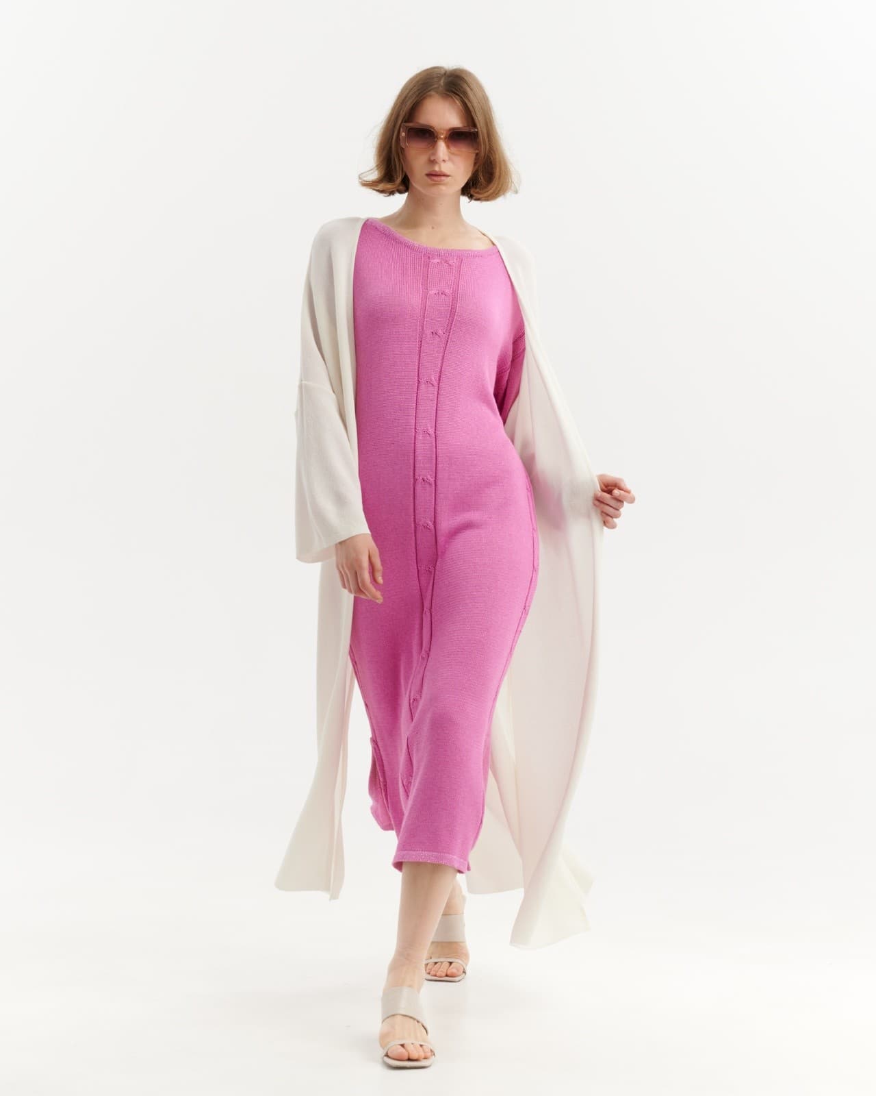 кардиган длины макси