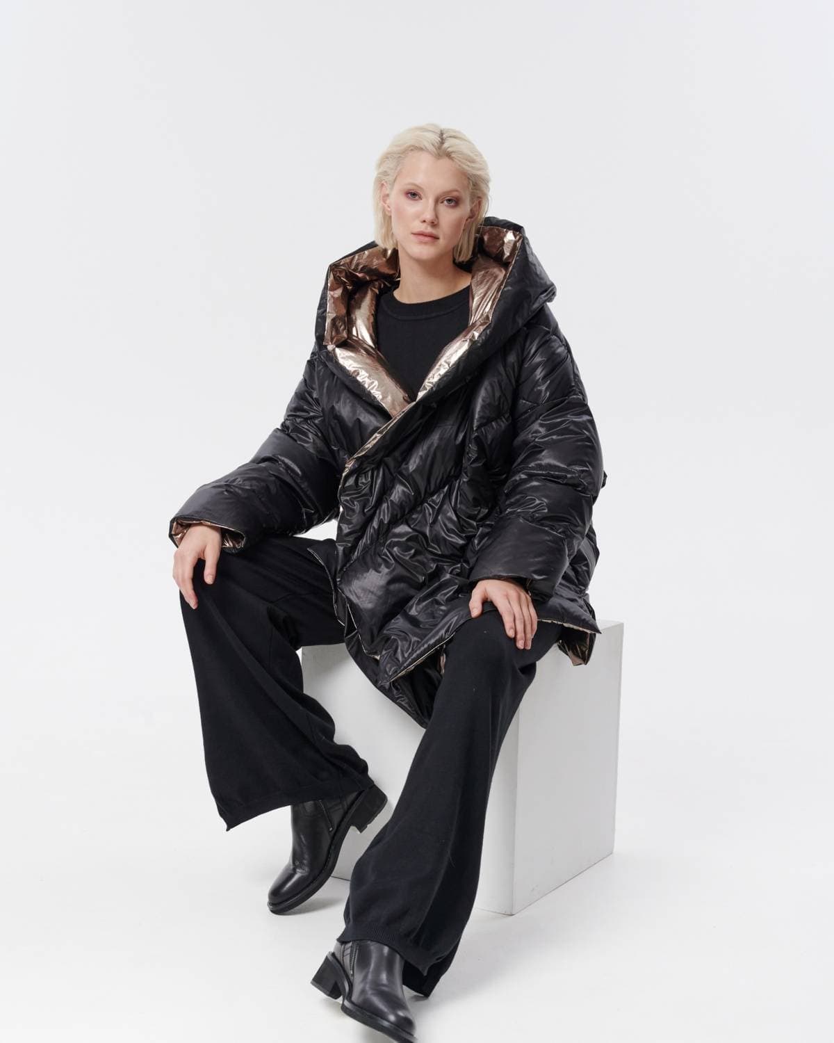 куртка пуховая двухсторонняя