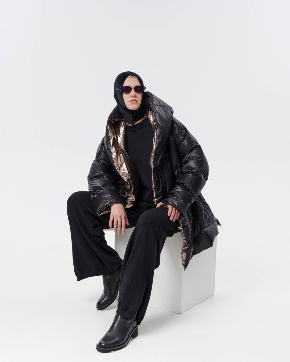 куртка пуховая двухсторонняя