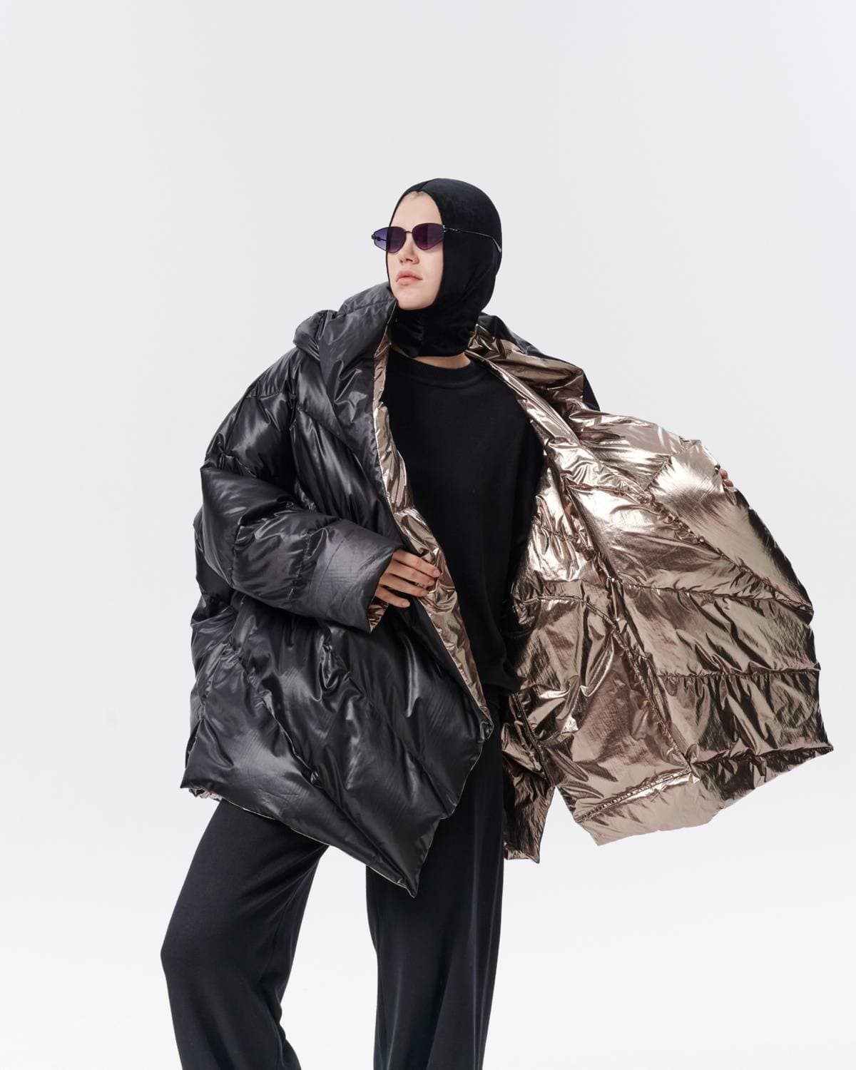 куртка пуховая двухсторонняя