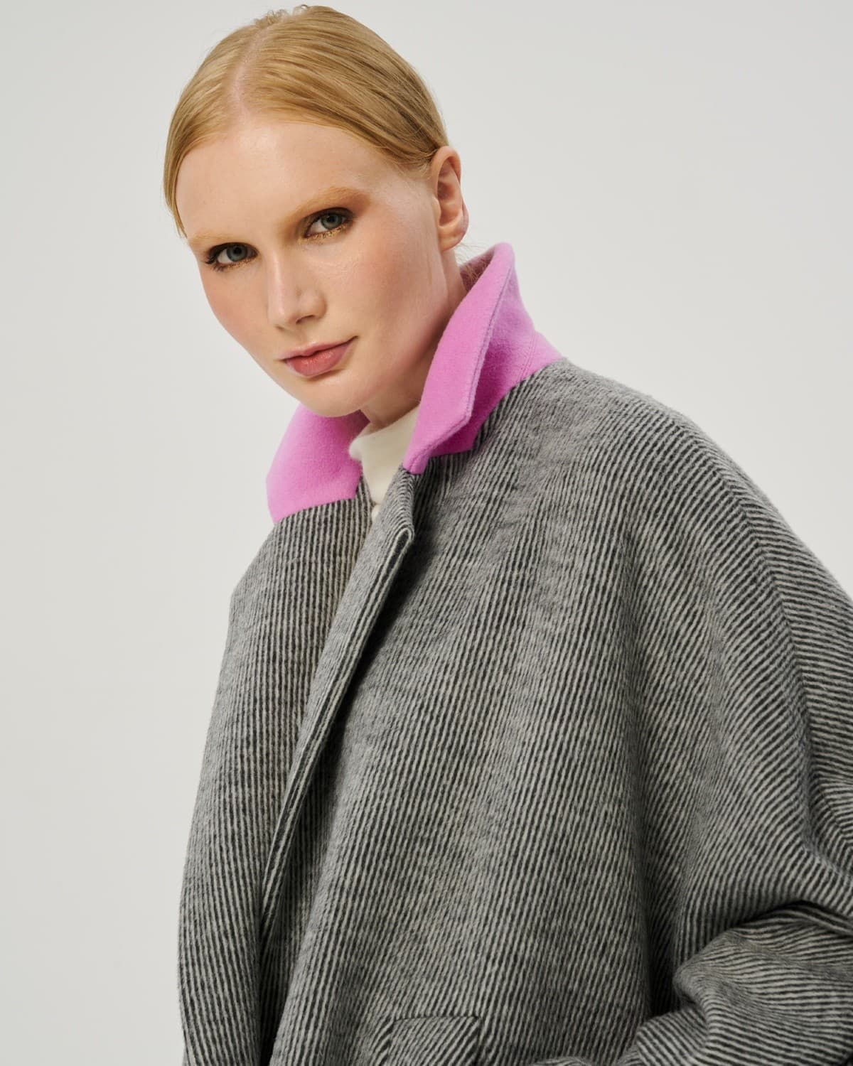 короткое пальто из смесовой шерсти