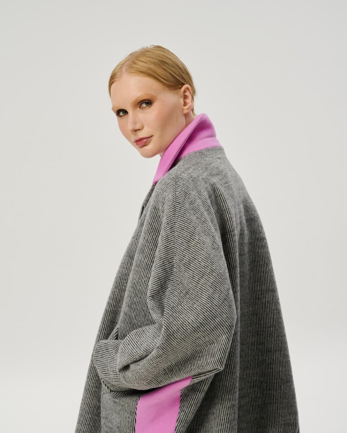 короткое пальто из смесовой шерсти