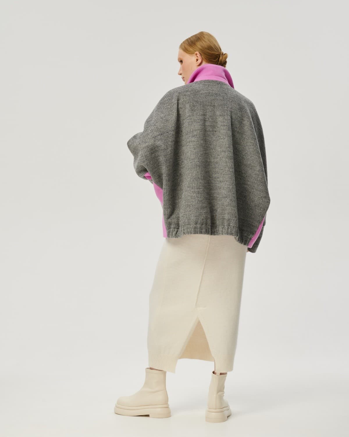 короткое пальто из смесовой шерсти