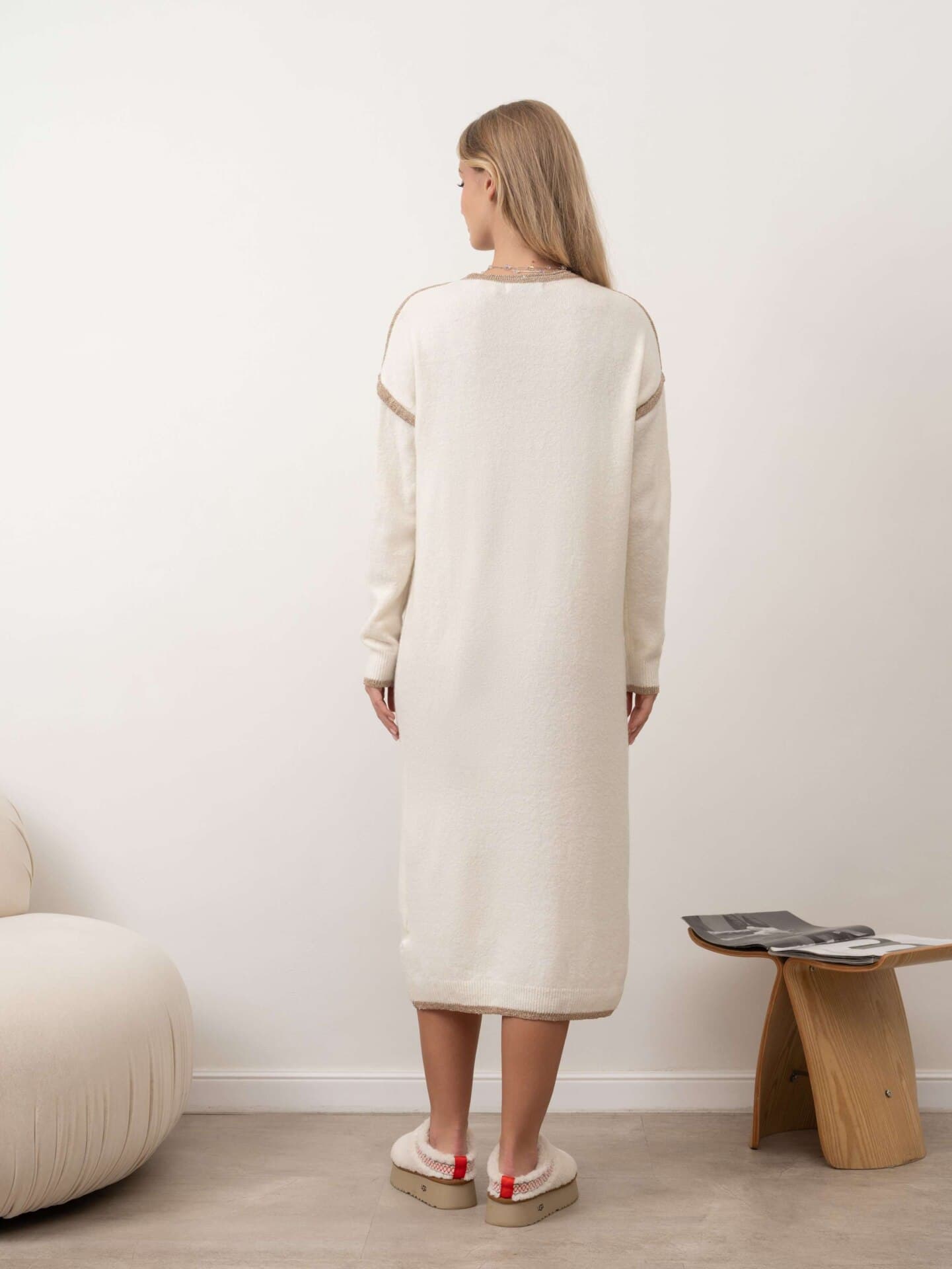 мягкое шерстяное платье