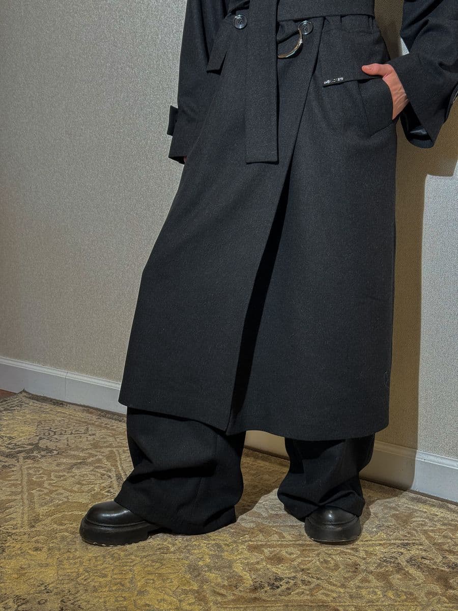 пальто макси из стопроцентной шерсти ягненка