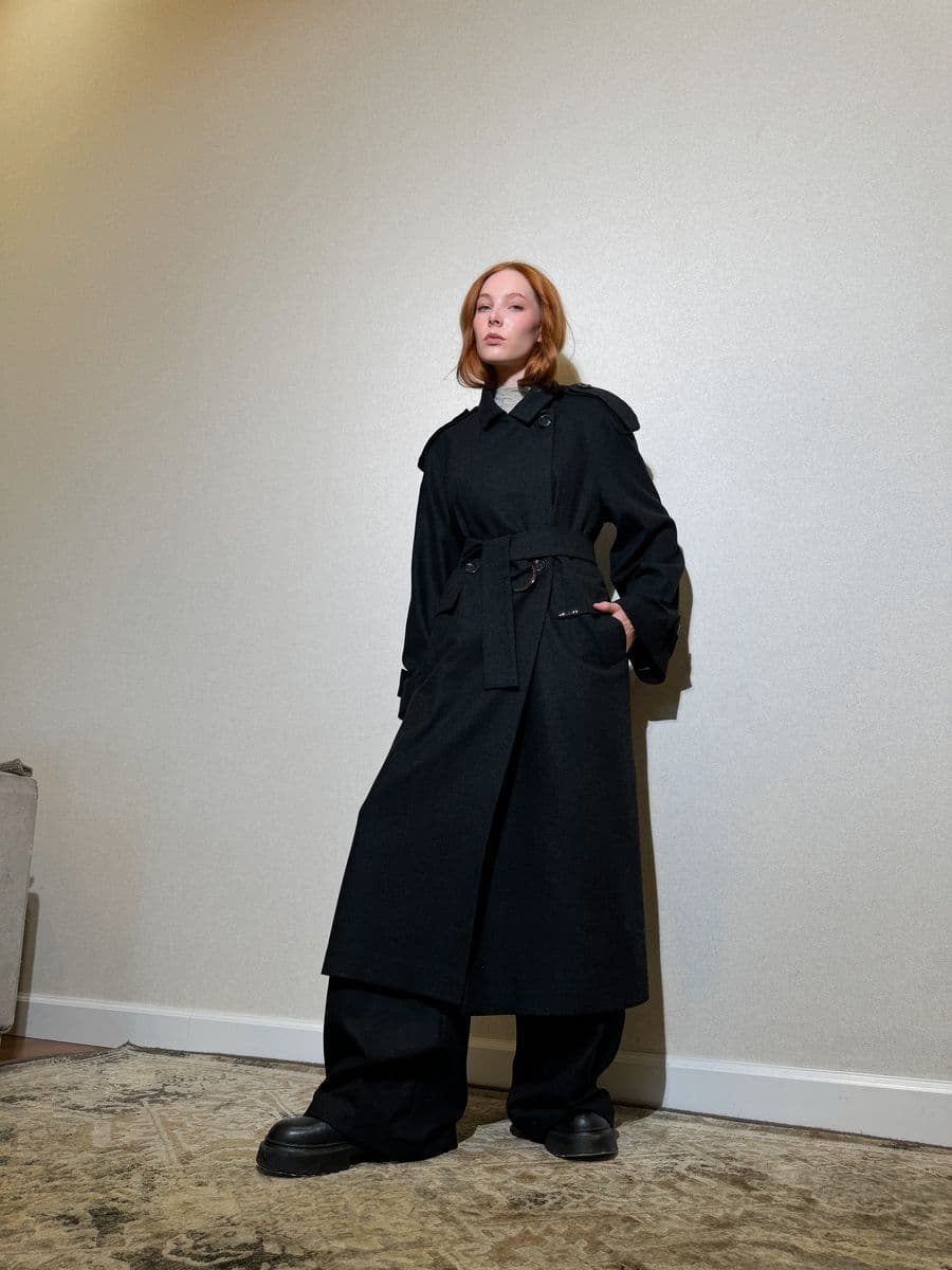 пальто макси из стопроцентной шерсти ягненка