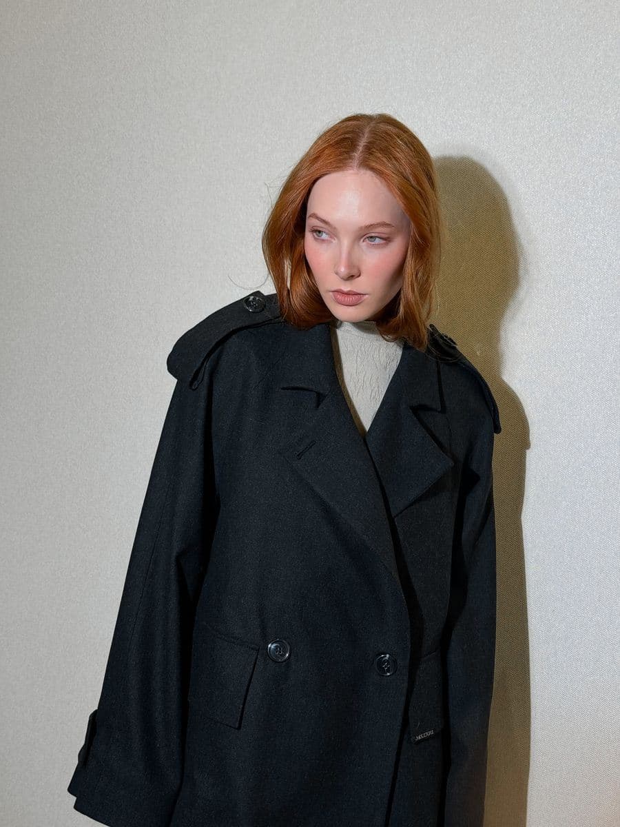 пальто макси из стопроцентной шерсти ягненка