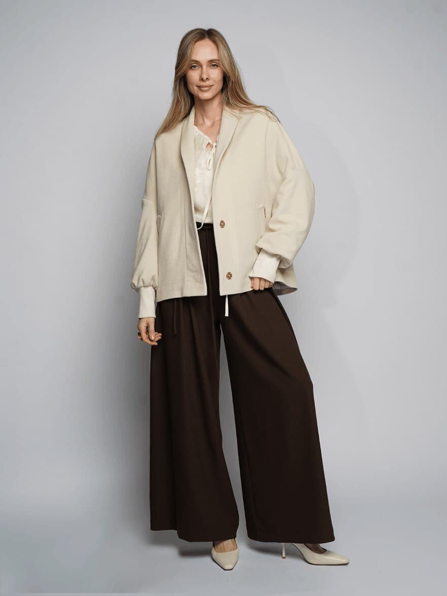 кашемировое полупальто