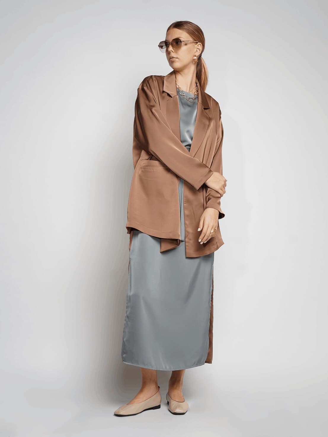 шелковый жакет