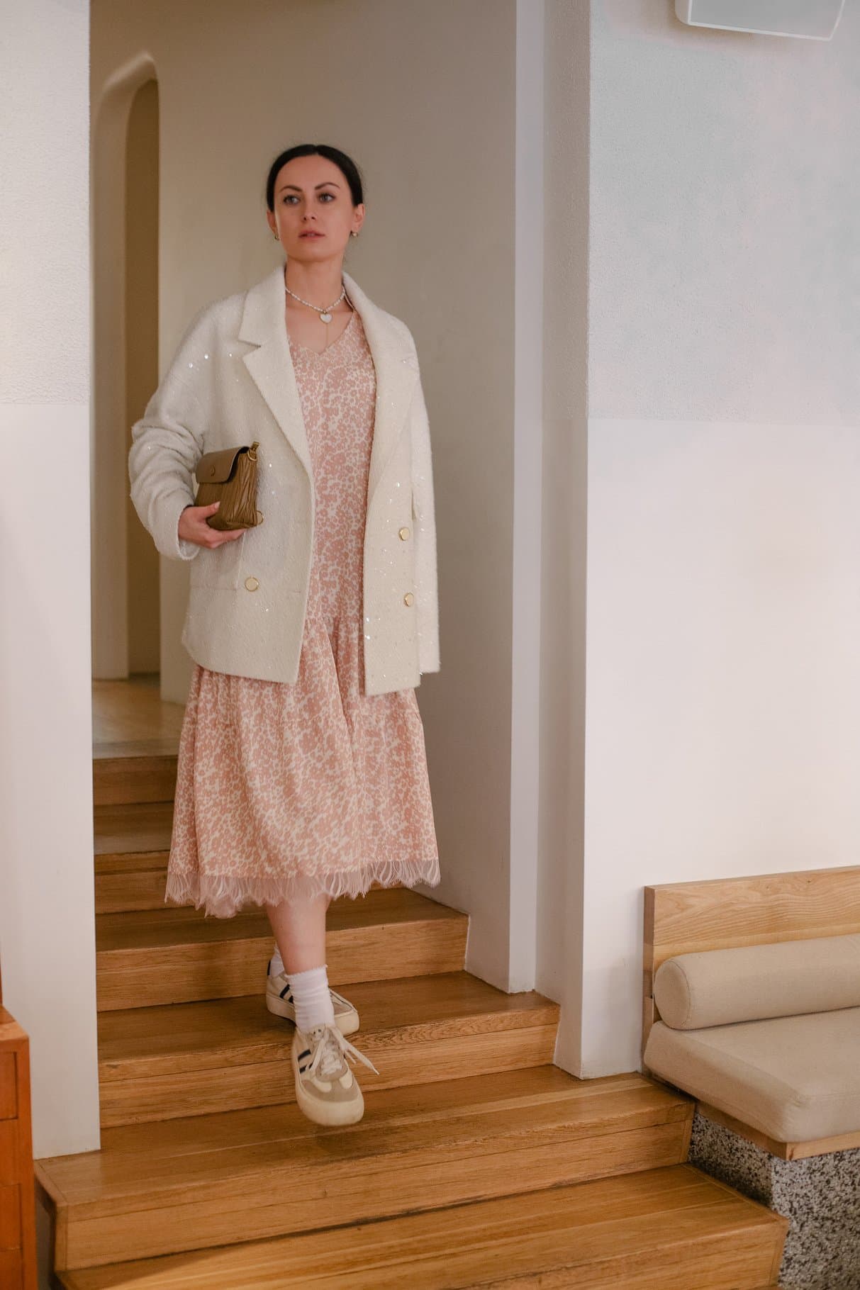 твидовый жакет с пайетками