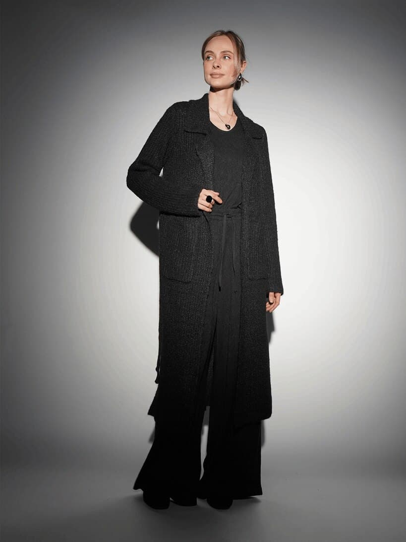 удлиненный кардиган