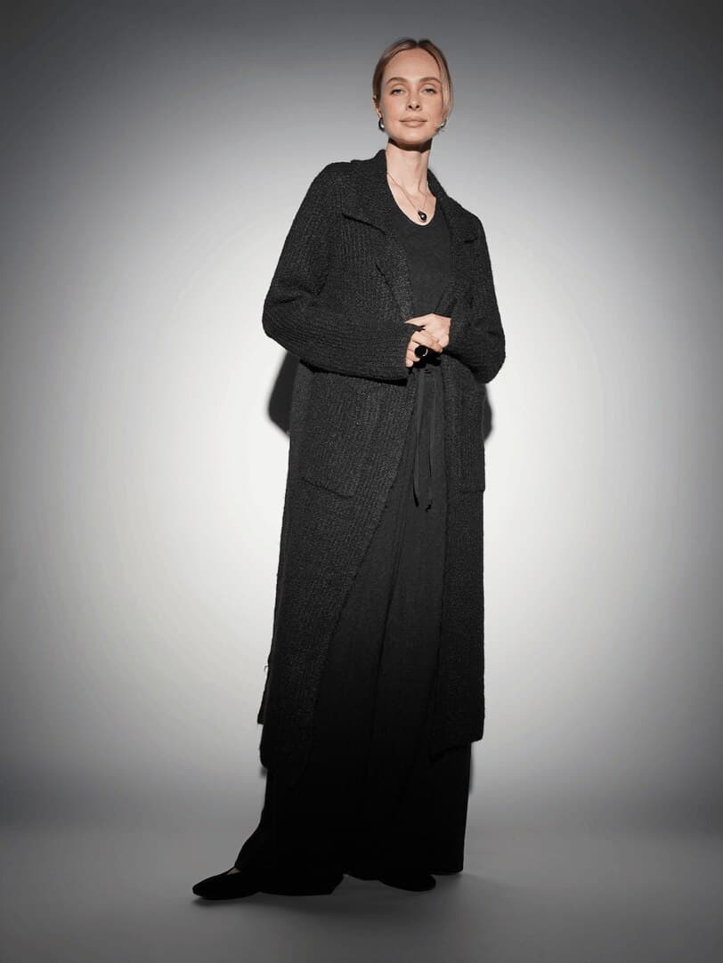 удлиненный кардиган