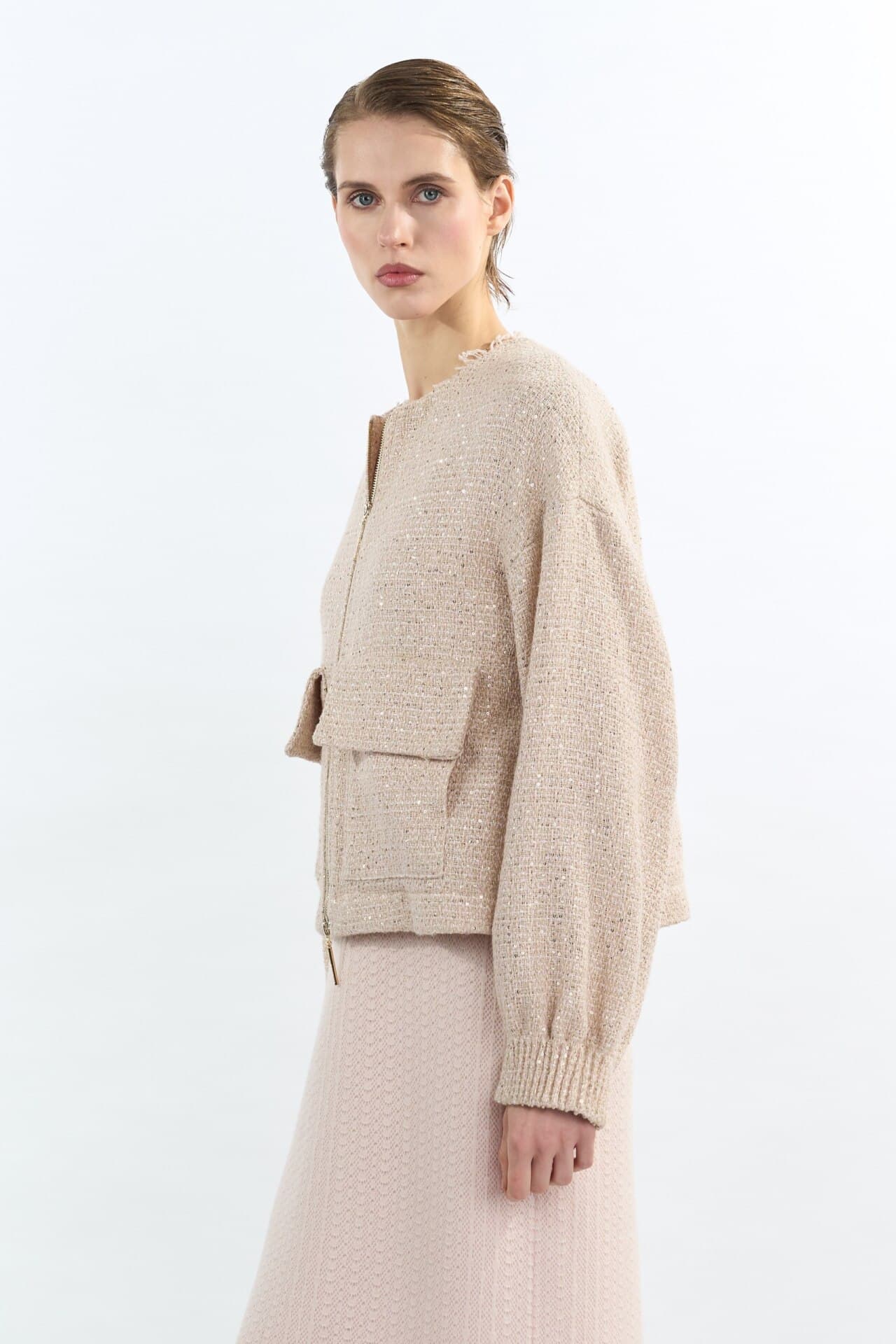 Жакет-бомбер на молнии