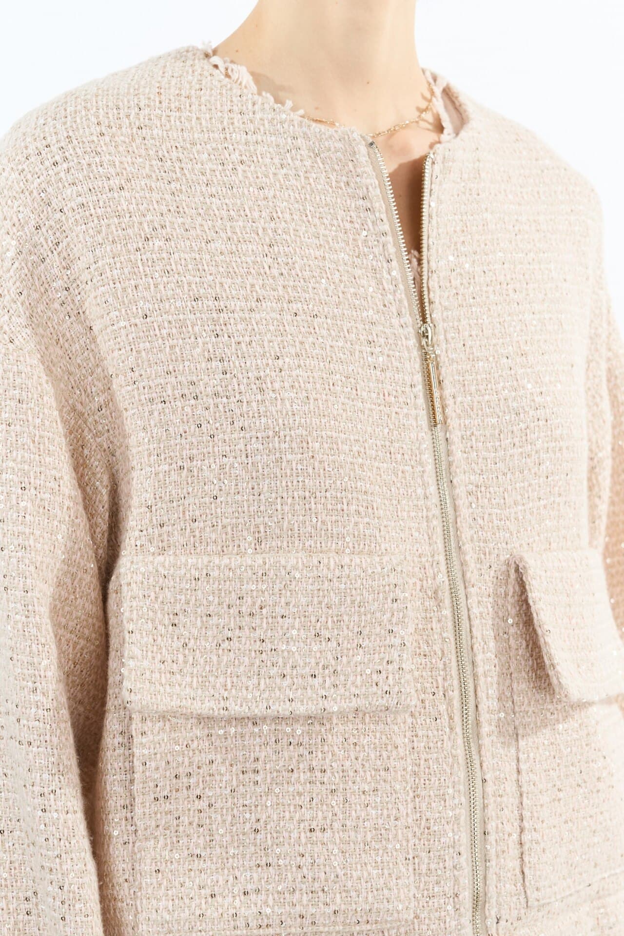 Жакет-бомбер на молнии