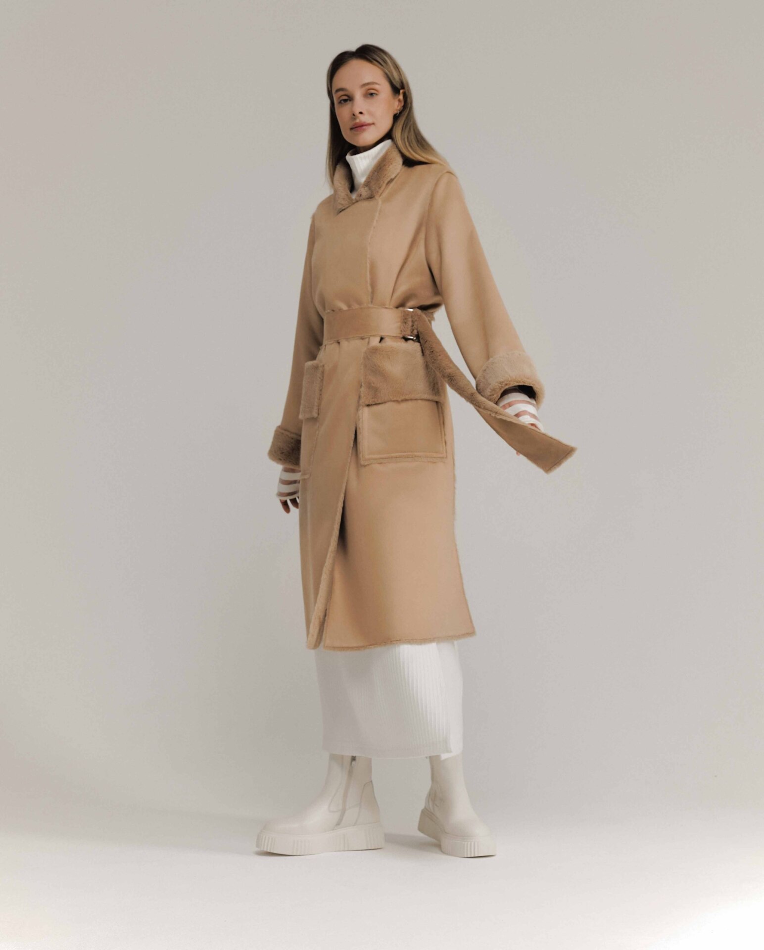 двусторонняя дубленка