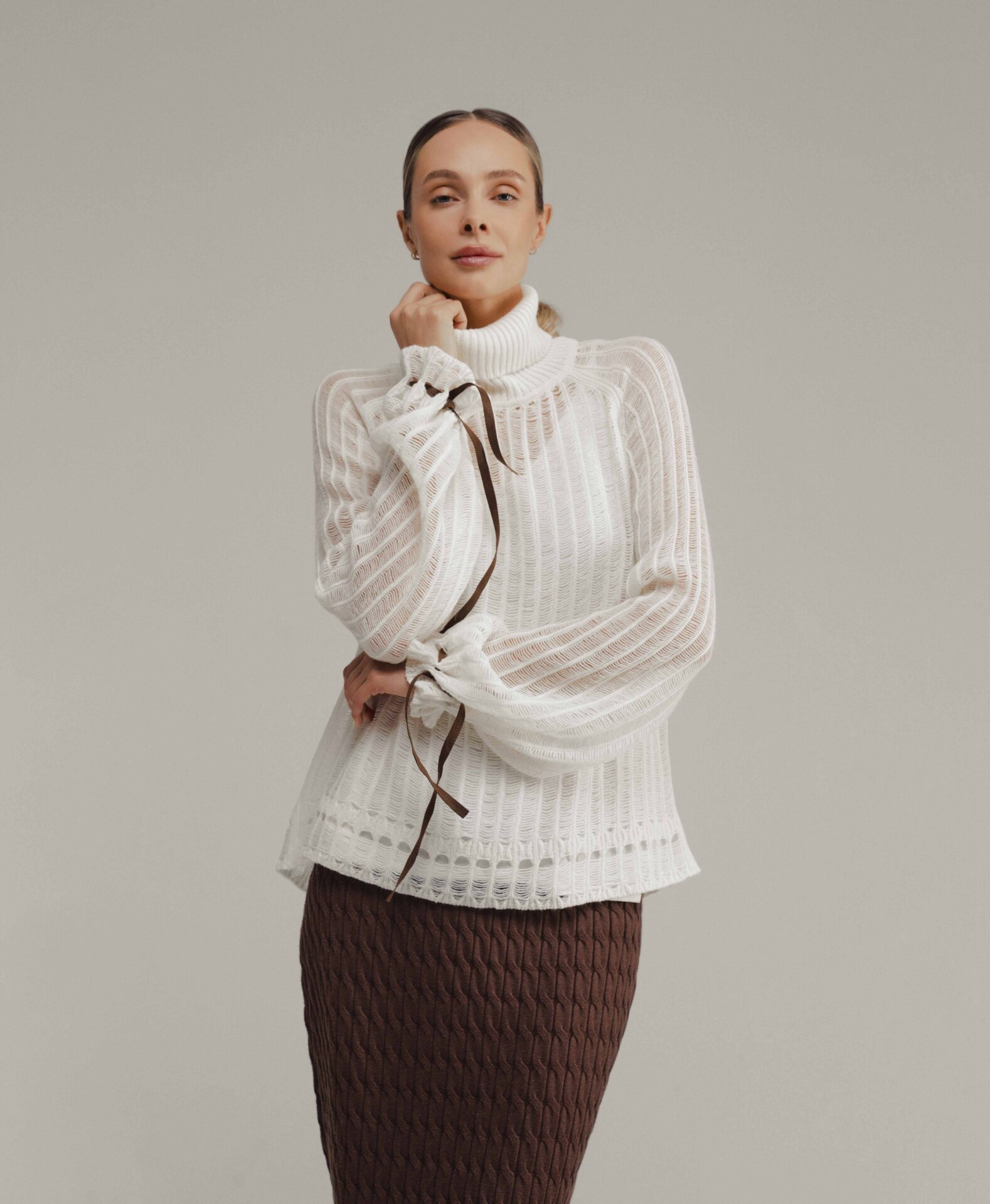 ажурный свитер