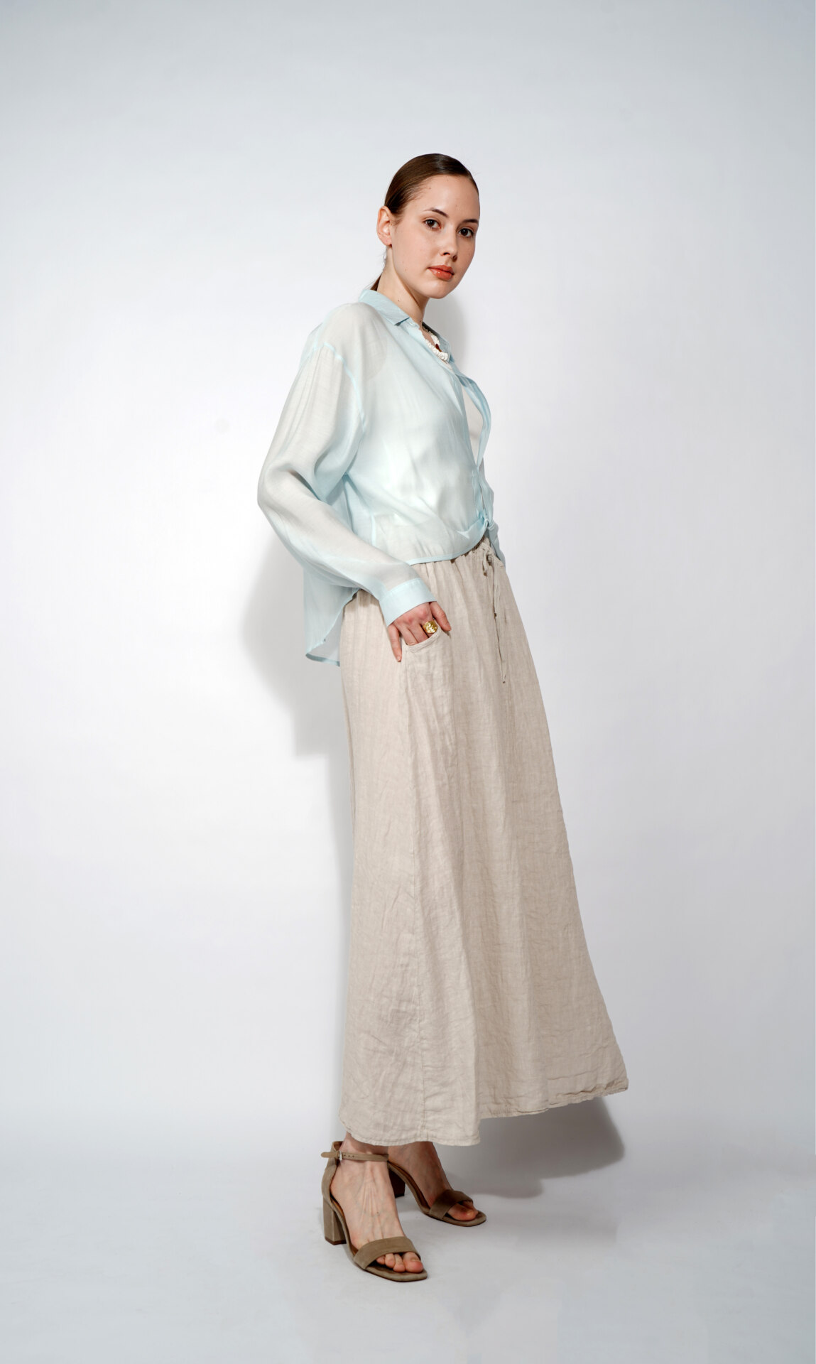 льняная юбка